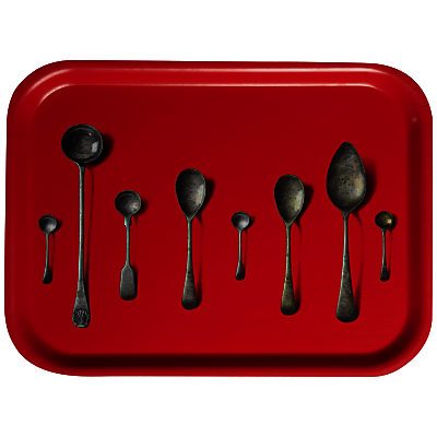 Åry Trays Michael Angove Spoons, Red Åry Trays Michael Angove Spoons, Red
